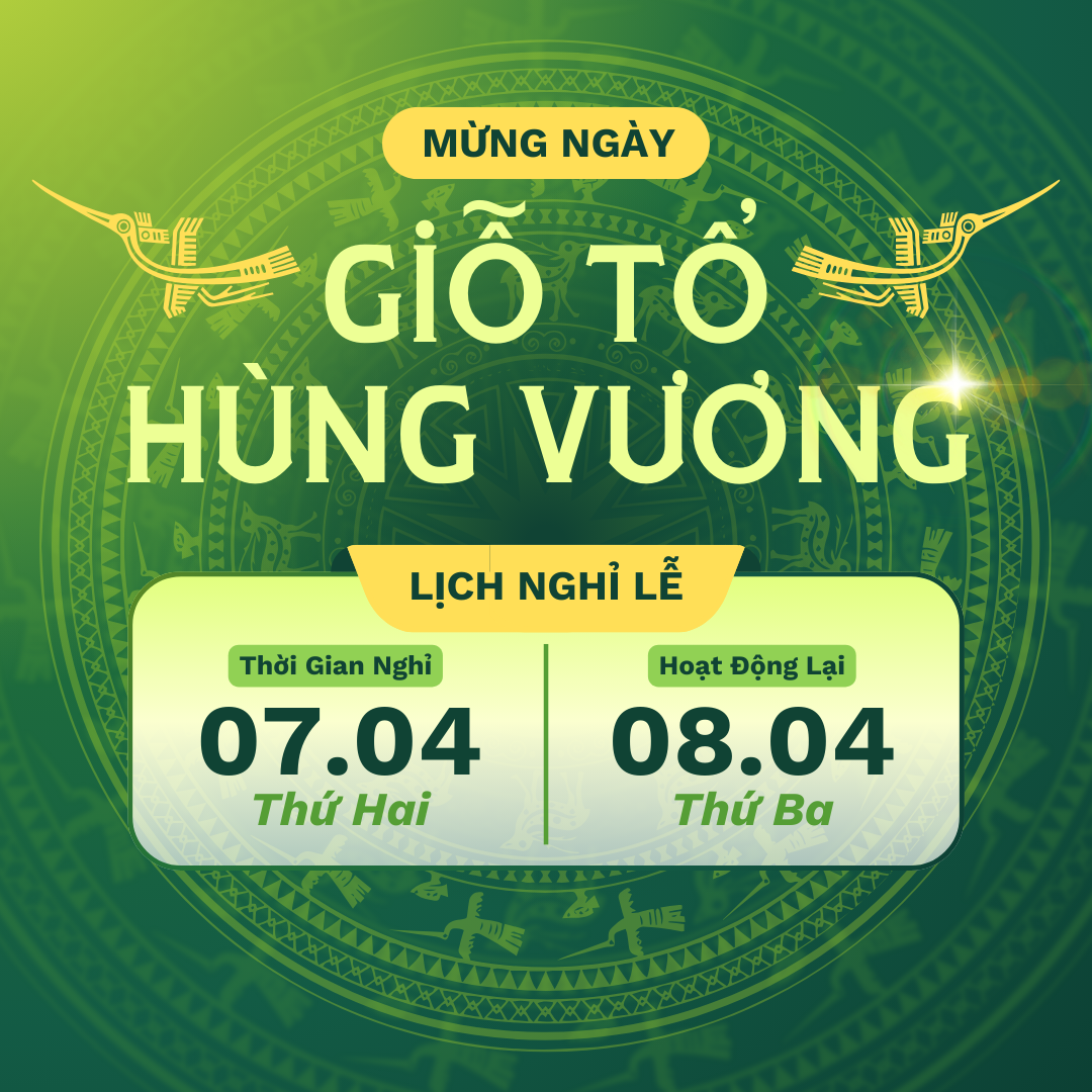 Lịch nghỉ Lễ Giổ tổ Hùng Vương năm 2025